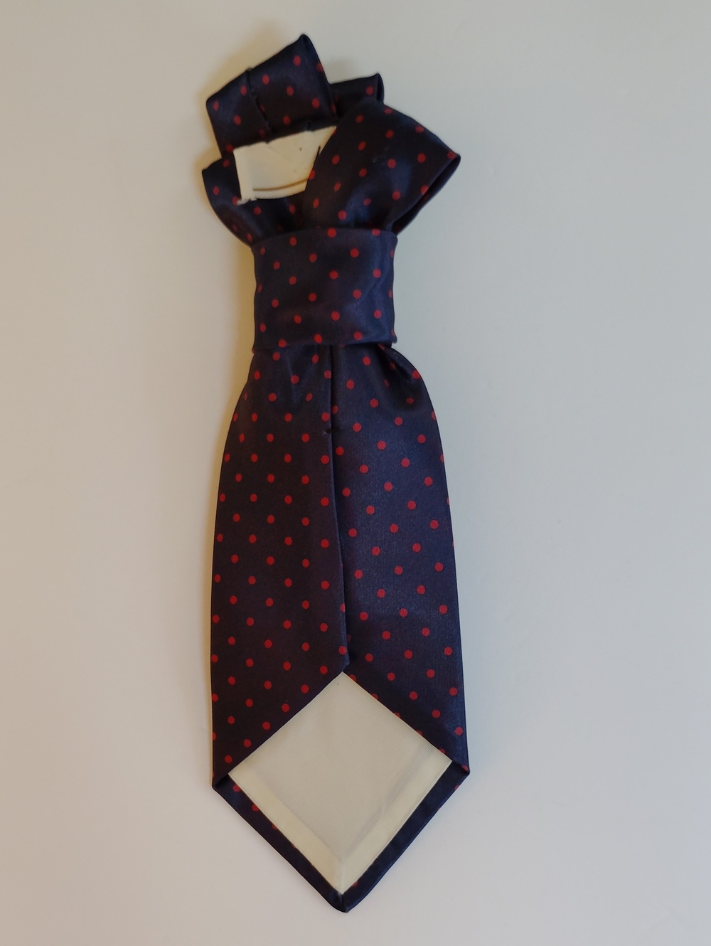 Women's Navy Polka Dot Tie - Picture 2 of 3